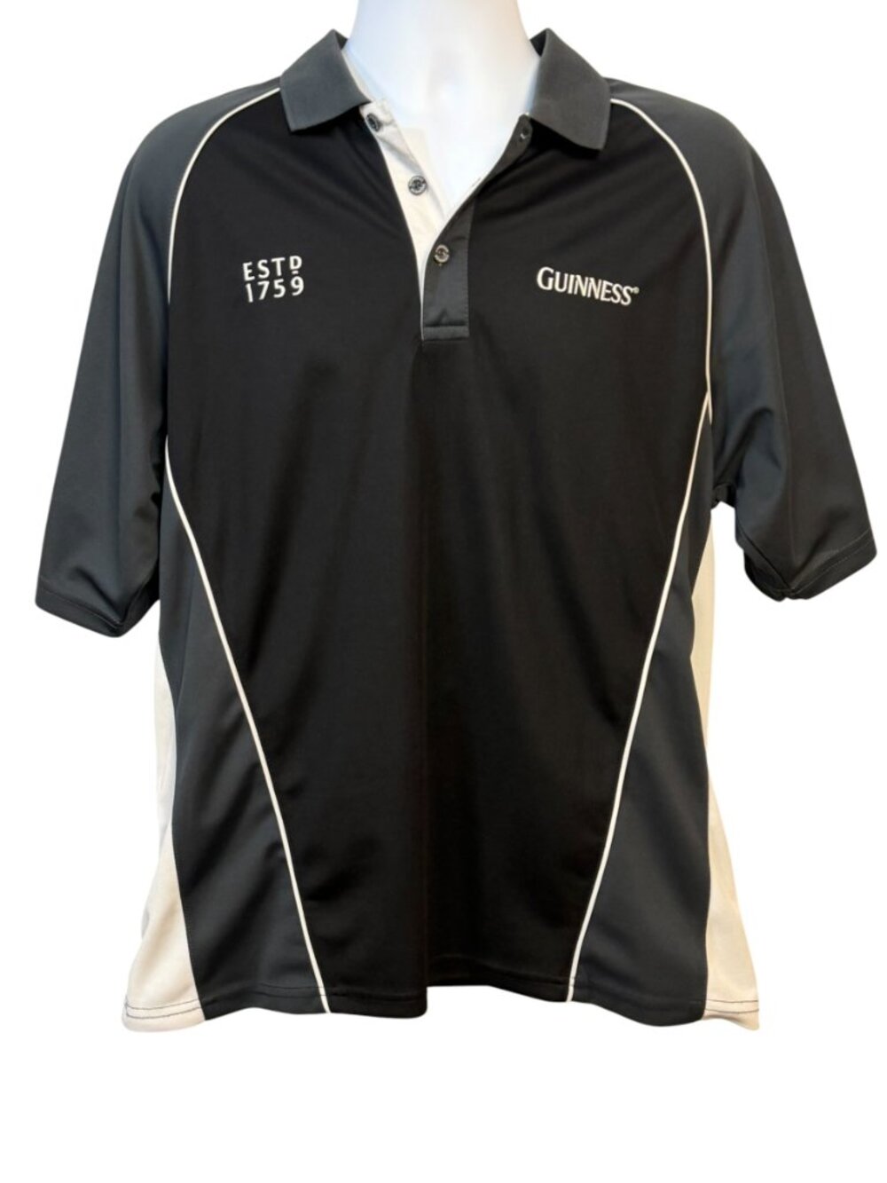 Guinness Official Merchandise Polo L Arthur Guinness Signature Black